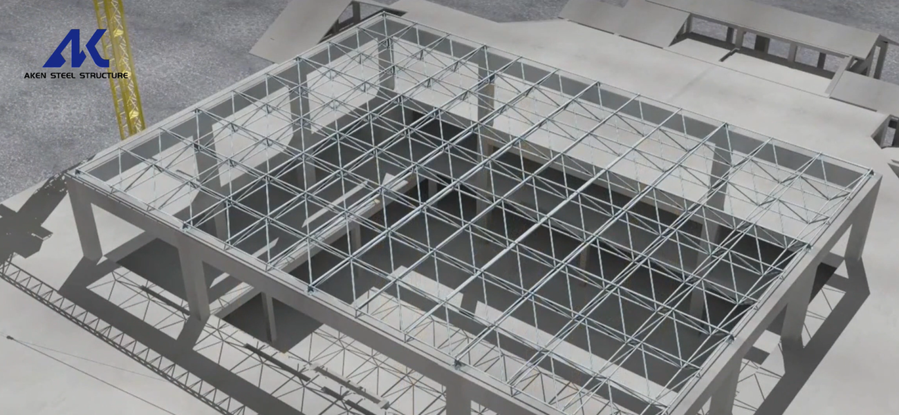 bolt ball space frame roof for school wind and rain sports playground